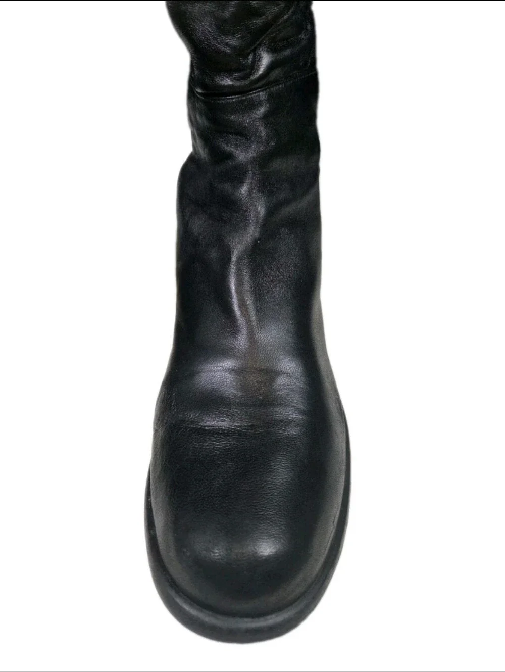 Stuart Weitzman 5050 Over-The-Knee Boots Leather Black Stretchy Size 10M US
